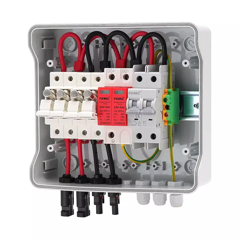 AT 2-In-1-Out 600V DC PV Combiner Box with Surge Protection | IP65 Waterproof - Image 3