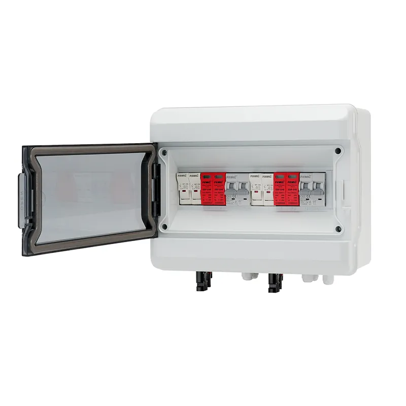 AT 2-in 2-out 600V DC PV Combiner Box with Dual Output | IP65 Waterproof for Solar Systems