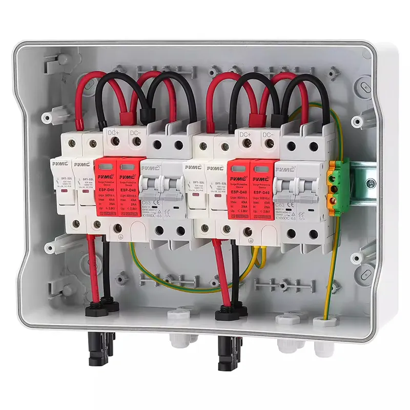 AT 2-in 2-out 600V DC PV Combiner Box with Dual Output | IP65 Waterproof for Solar Systems - Image 2