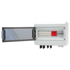 AT 4 String 1000V Solar PV Combiner Box IP65 with Surge Protection, DC Breaker & Fuses
