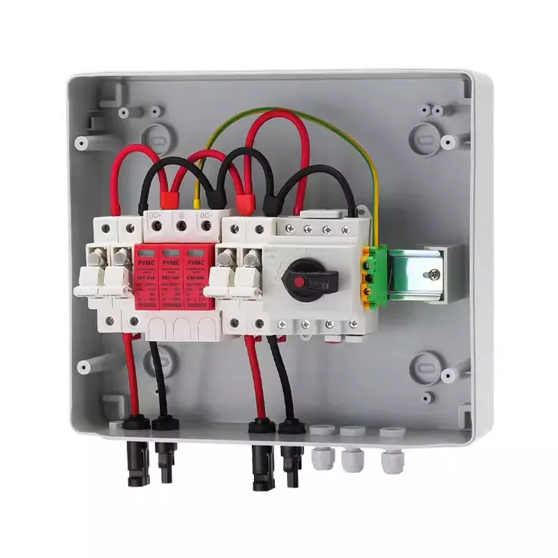HA 2 String 1000V Solar PV Combiner Box IP65 with Surge Protection, DC Isolator & Fuses | CYF Energy - Image 2