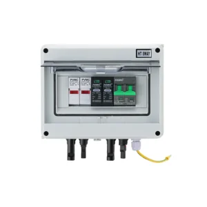 HT 1 String 600V Solar PV Combiner Box IP65 with Surge Protection, DC Breaker & Fuses | CYF Energy