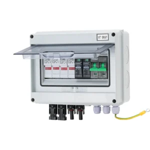 HT 2 String 600V Solar PV Combiner Box IP65 with Surge Protection, DC Breaker & Fuses | CYF Energy
