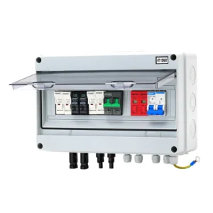 HT 2 String 600V AC+DC Solar Combiner Box IP65 with Surge Protection & Breakers | CYF Energy