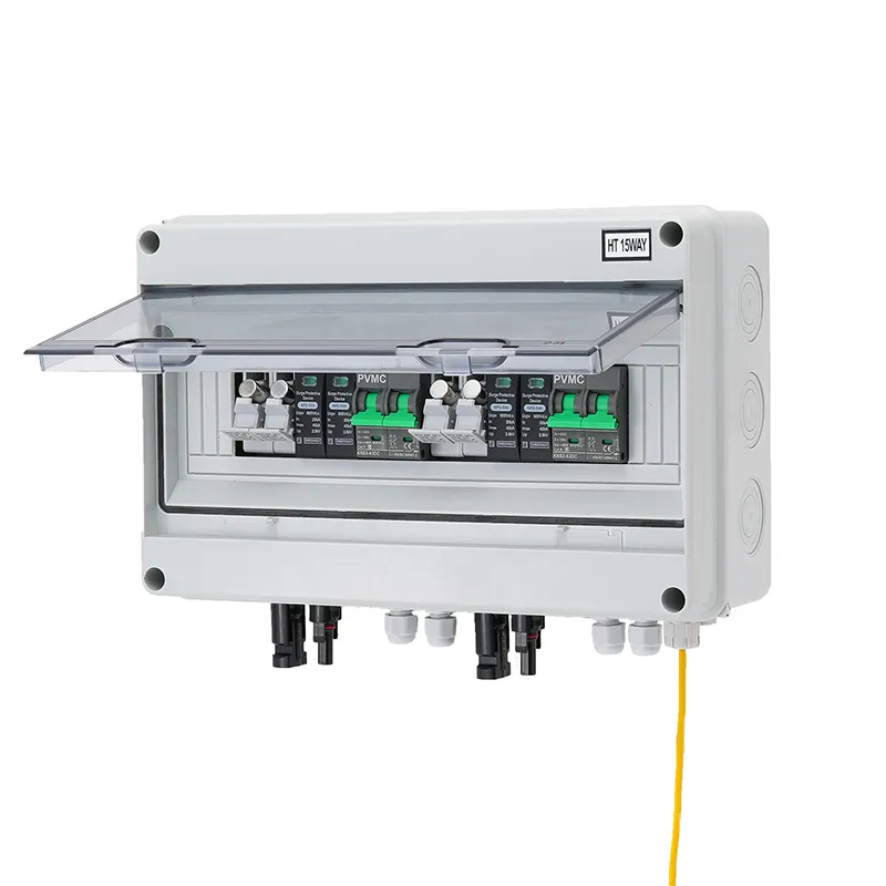HT 2 String 2 Output 600V Solar PV Combiner Box IP65 with Dual Surge Protection & Breakers | CYF Energy
