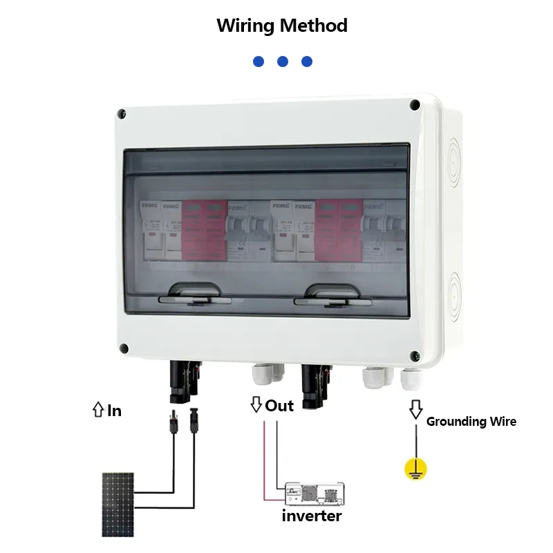 HT Series 2 In 2 Out 600V Solar Combiner Box IP65 – Dual SPD & Breaker (HT12WAY) | CYF Energy - Image 2